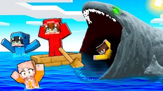 Sobreviviendo al Monstruo Marino GIGANTE en Minecraft [upl. by Rivi]