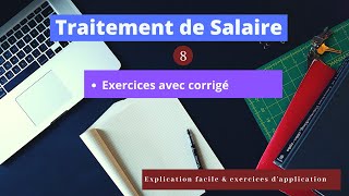 Traitement de salaire 8 Exercice enregistrement comptable de la paie [upl. by Ramyaj]