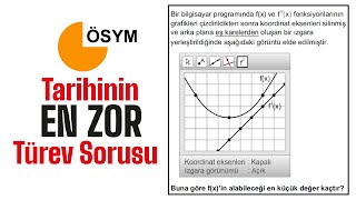 ÖSYM Tarihinin En Zor Türev Sorusu türev [upl. by Samp235]