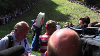 CheeseRolling 2013  Kenny Rackers Wins Downhill and Uphill [upl. by Diraf]