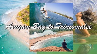 Arugam Bay  Trincomalee Travel Sri Lanka drone shots [upl. by Worthy]