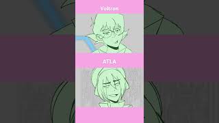 Same characters different font animation avatarthelastairbender atla zukka voltron klance [upl. by Lelia]