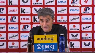 Ernesto Valverde quotEs importante generar esa sensación de ser un equipo difícil de batirquot [upl. by Eesac652]