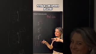 Potência com Expoente Negativo ♾️🧮 matematica frações potenciacao expoente [upl. by Liza]