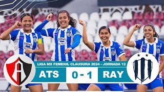 Atlas Femenil vs Rayadas 01 Resumen Goles 2024 [upl. by Adnolay]