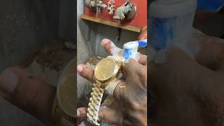 CLEAN THAT GUNK 💩🧼 OFF YOUR ROLEX How to clean your Rolex bracelet gusvillajewelry rolex [upl. by Arraek]