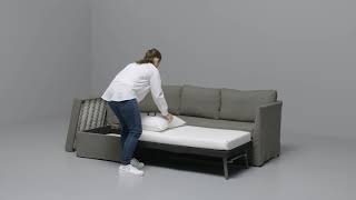 產品示範  BRÅTHULT角位梳化床  BRÅTHULT Corner sofabed Assembly [upl. by Ycnay]