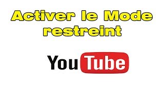 Comment désactiver le mode restreint sur YouTube telephone [upl. by Lenrow]