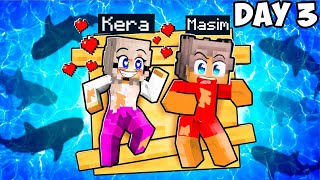 Stranded at SEA With a CRAZY FANGIRL in Minecraft [upl. by Hayarahs]