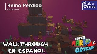 Reino perdido  Super Mario Odyssey walkthrough 100 en español [upl. by Llenart]