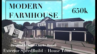 Modern Farm House Speed Builds  House Tour LAYOUT INCLUDED [upl. by Lenrow]