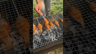 Barbecue charcoal making [upl. by Haldas]