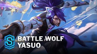 Battle Wolf Yasuo Skin Spotlight  League of Legends [upl. by Aikin]