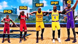 I Made LeBrons EXACT BUILD at EVERY HEIGHT on NBA 2K23 [upl. by Hars]