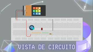 Control de brillo de un led en tinkercad [upl. by Dnomad]