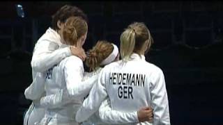 ECH 2010 Leipzig Womens Epee Team Bronze medal match Welcome Ceremony [upl. by Jannel423]