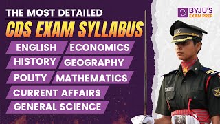 CDS 2023 Exam  Complete Syllabus Details  CDS Exam Syllabus  UPSC CDS Syllabus [upl. by Kerwin]