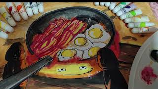 Ghibli Food Drawing Real time [upl. by Arrio]