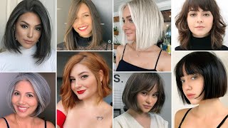 COUPES DE CHEVEUX AU CARRÉ 2023 TENDANCE [upl. by Noraf291]