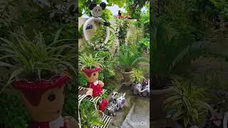 gardentour gardendecor gardenview recycledplasticbottlecrafts subscribe [upl. by Ardnekan]