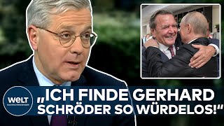 RÖTTGEN ÜBER EXKANZLER PutinFreund quotIch finde Gerhard Schröder so würdelos“ I WELT Interview [upl. by Giacomo]