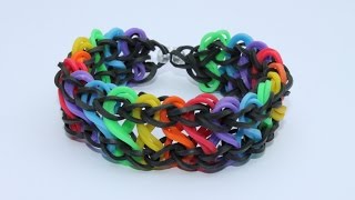 Rainbow Loom Nederlands Double Infinity Rondom 1 loom Full [upl. by Yuria144]