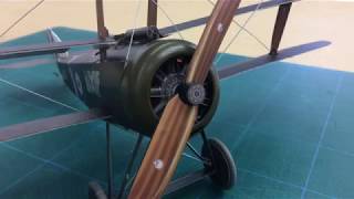 Microaces Sopwith Triplane  Spinning the Clerget 9B [upl. by Hamish18]