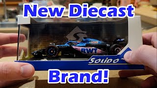 New Diecast Brand Solido Alpine A523 Esteban Ocon  F1 Diecast Review [upl. by Ilujna234]