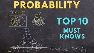 Probability Top 10 Must Knows ultimate study guide [upl. by Atiuqan]