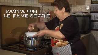 CUCINA ANTICA SICILIANA Puntata 0  Pasta con le fave secche [upl. by Ytitsahc]