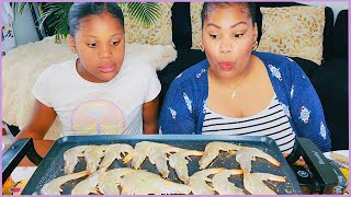 HUGE PRAWNS MUKBANG┃storytime [upl. by Akzseinga224]