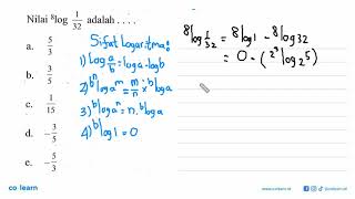 Nilai 8log132 adalah [upl. by Cung523]