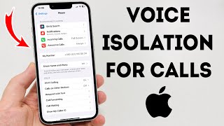 How To Enable Voice Isolation For Phone Calls On iPhone  Full Guide [upl. by Ailido]