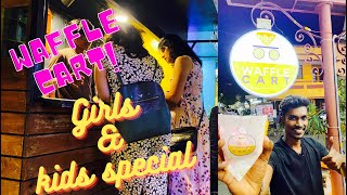 80 Rupees Waffles  Affordable Desserts of Pondicherry  Waffle Cart [upl. by Odlabso892]