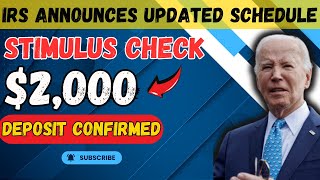 IRS UPDATE 2000 Stimulus Checks ARRIVING TODAY for SSI SSDI and VA [upl. by Deach463]