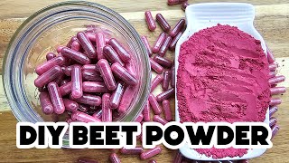 Dehydrate Fresh Beets for Beet Powder  AND supplements You can do it [upl. by Ruphina858]