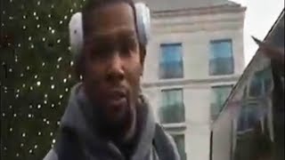 Kevin Durant Calls Heckling Fan a quotDck Riderquot [upl. by Lledner]