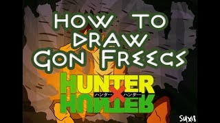 HOT TO DRAW GONS JANKEN HUNTER X HUNTER [upl. by Recha]