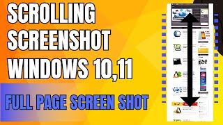 How To Take Scrolling Screenshot In Windows 10  Full Webpage Screenshot  Full Page screenshot [upl. by Assiralk]