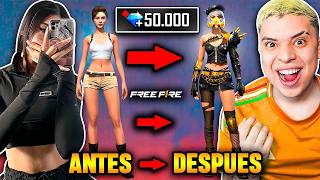 ¡SOPRENDO A MI AMIGA IARA RECARGANDOLE MUCHOS DIAMANTES Y SE VUELVE MILLONARIA 🤑 FREE FIRE [upl. by Ellehcil]