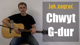 Jak zagrać Chwyt Gitarowy Gdur Akord G na gitarze  JakZagracpl [upl. by Coopersmith]