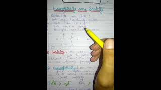 Nucleophilicity and basicity topic by kajal malik [upl. by Niwroc]