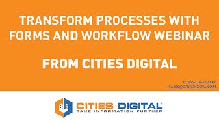 Webinar  Transform Processes with Laserfiche Forms and Workflow [upl. by Hallutama]