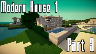 Minecraft  Modernes Haus bauen Part 3 [upl. by Yrgoerg]