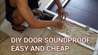 Very easy How to make Diy Soundproof room door studio karaoke home theatre [upl. by Ericha]