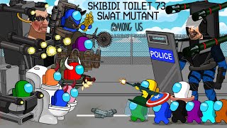 AMONG US FIGHTS SWAT MUTANT SKIBIDITOILET IN NEW BATTLE  AMONG US ANIMATION [upl. by Kunin]