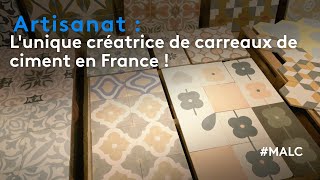 Artisanat  lunique créatrice de carreaux de ciment en France [upl. by Aniri271]