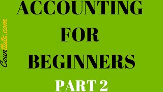 Accounting for Beginners  Part 2  Debits and Credits  Journal Entries [upl. by Gun285]