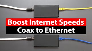 Turn Coax to Ethernet to Boost Speeds  ASUS MA25 MoCA Adapter Review [upl. by Scrivens612]