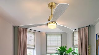 Quick Installation Guide amp Showcase of 52 inch ceiling fan with light KBS5247 [upl. by Ottillia]